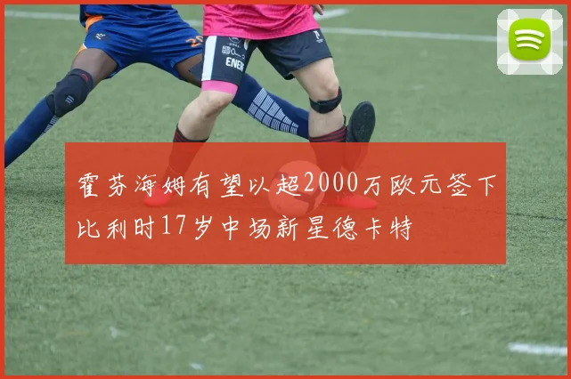 霍芬海姆有望以超2000万欧元签下比利时17岁中场新星德卡特